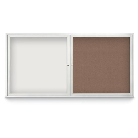 United Visual Products Corkboard, 36"x36", Blue Spruce/Black UV436HPLUS-BLACK-BLSPRU